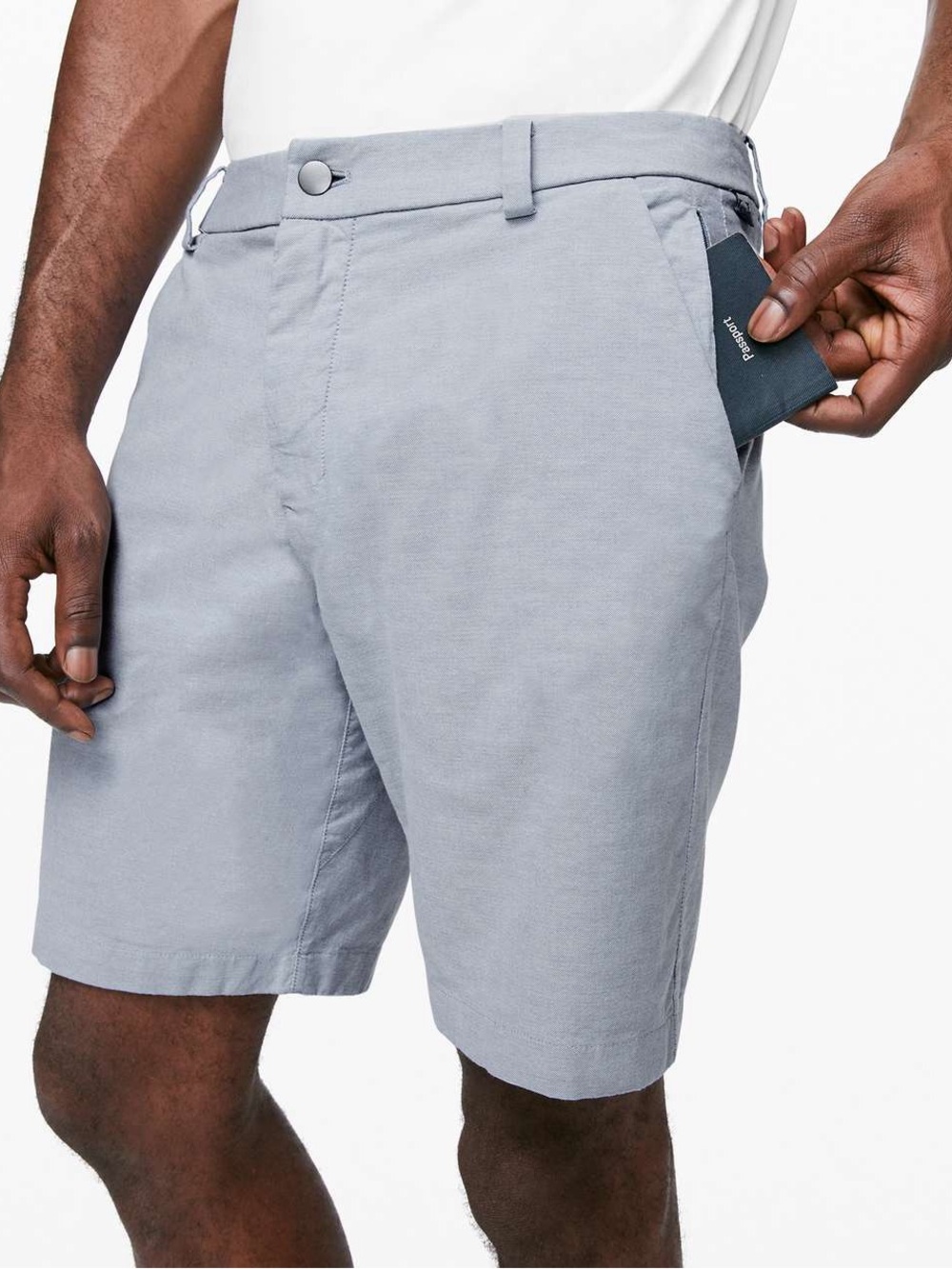 Lululemon ABC Commission Short Qwick Oxford 9" Gray Mens Size 38.         1